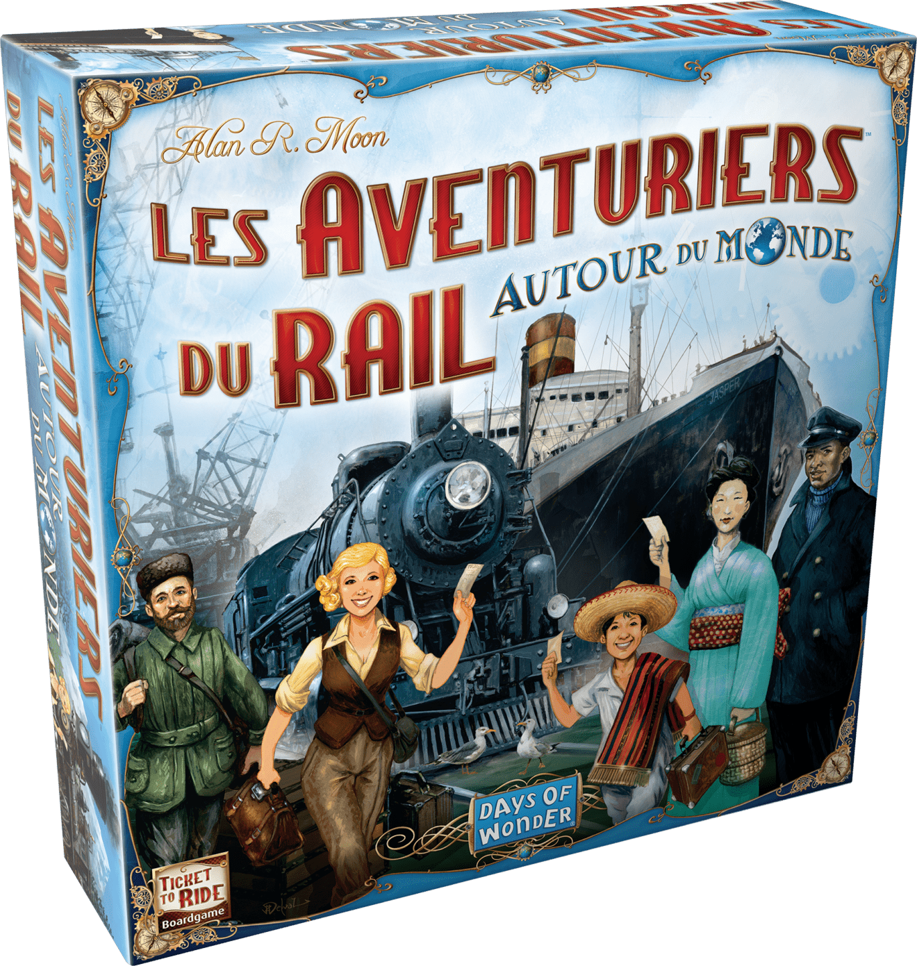 Les Aventuriers Du Rail : Autour Du Monde - Jeu De Stratégie 2-5 Joueurs - Avec Bateaux - Dès 10 Ans